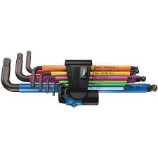 Wera 950/9 Hex-Plus Multicolour HF 1 Winkelschlüsselsatz metrisch BlackLaser Haltefunktion 